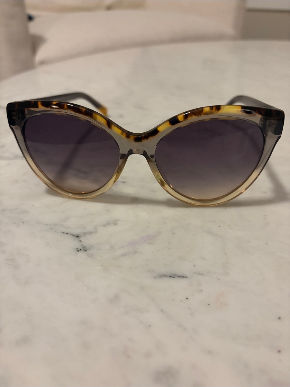 Missoni Tortoise Cat-Eye Sunglasses with Gradient Gray Lenses